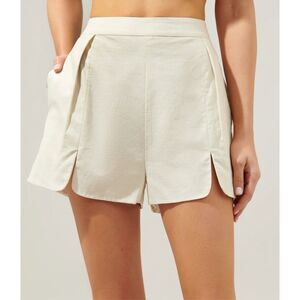 NWT Sugarlips Cape Town Pleated Split Leg Shorts, $70 Med  F9